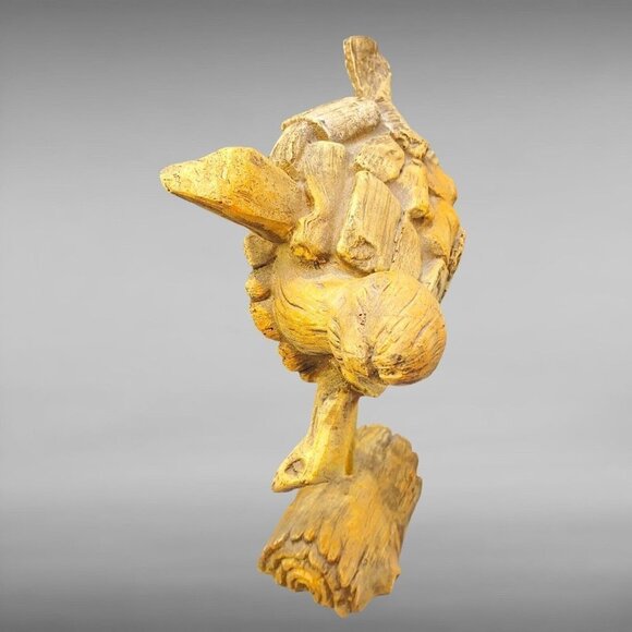 Sea Turtle On Driftwood Faux Wood Turtle On A Stand 10”T 9”W - Picture 6 of 8